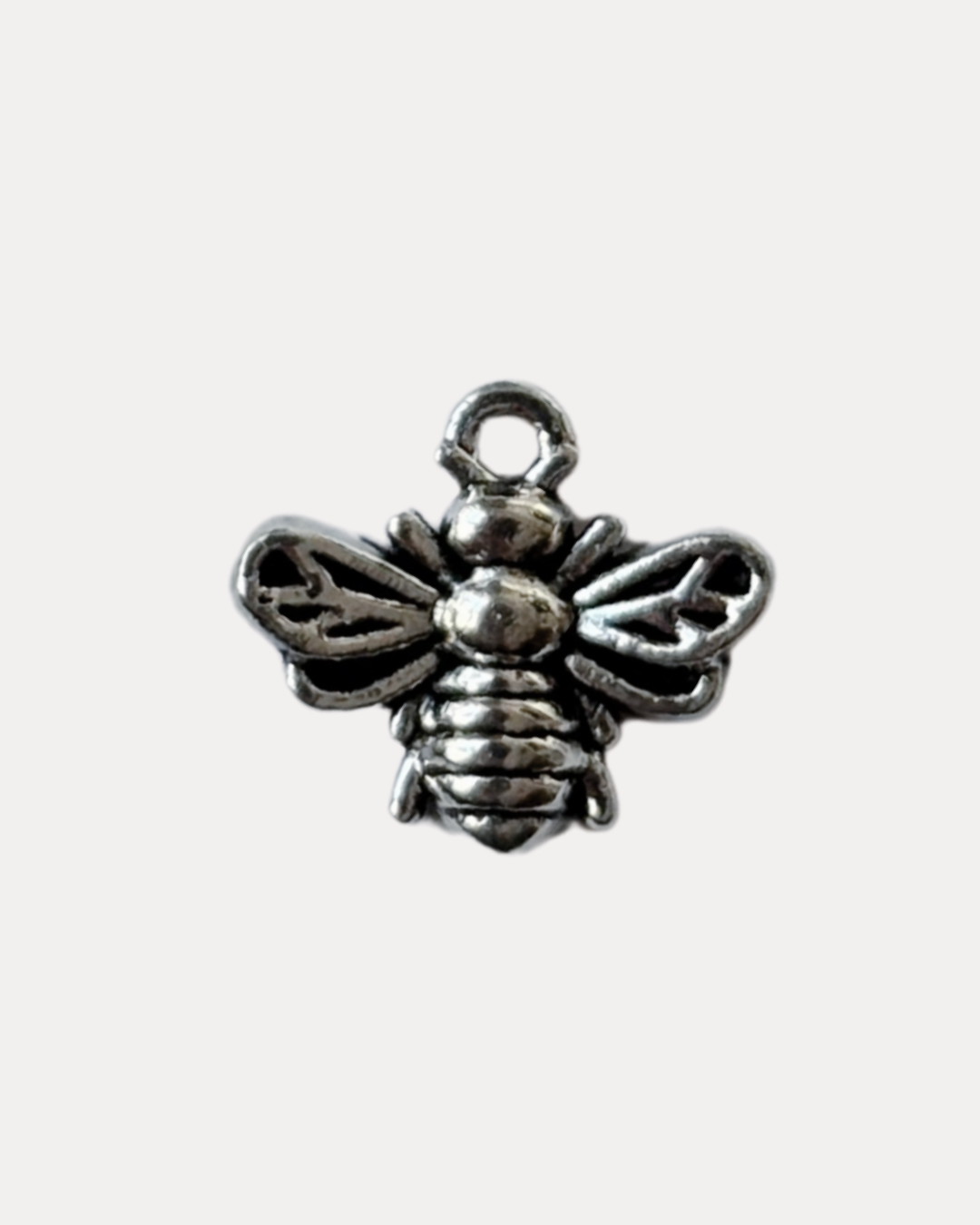 Charm Abeille argenté